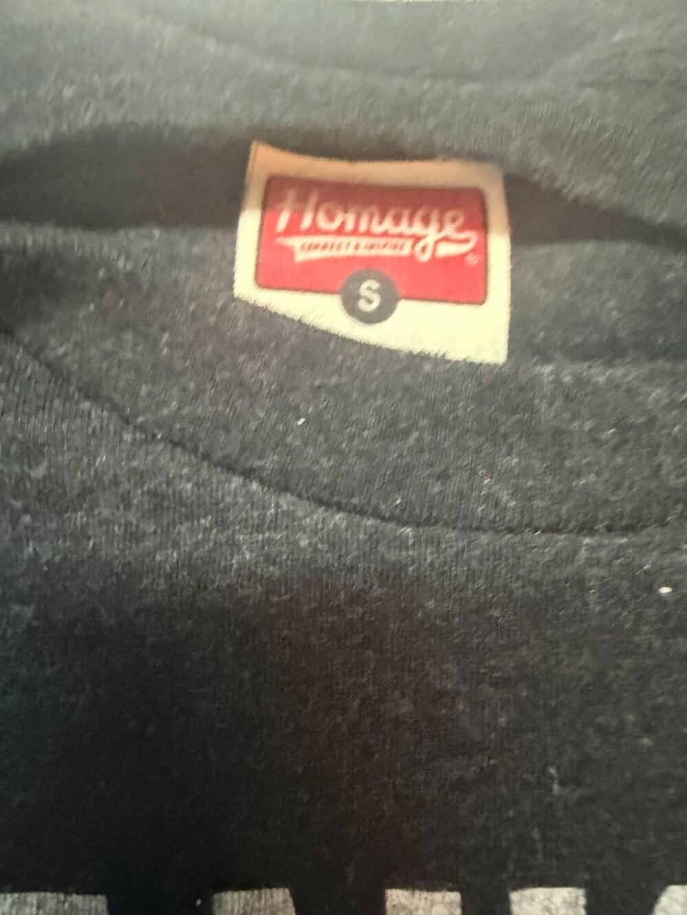 Homage Thank You For Being A Friend Tee Black Size S - Picture 3 of 3